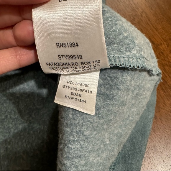 Patagonia Fitz Roy Hex Lightweight Logo Crew Sweatshirt Sweater Size Medium Mens - Picture 7 of 9